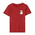 thumbnail image 6 of Jsaierl Halloween Shirts Women Funny Pumpkin Ghost Graphic Tees Going Out Crewneck T-shirt Short Sleeve Holiday Blouse Tops Halloween Gifts, 6 of 9