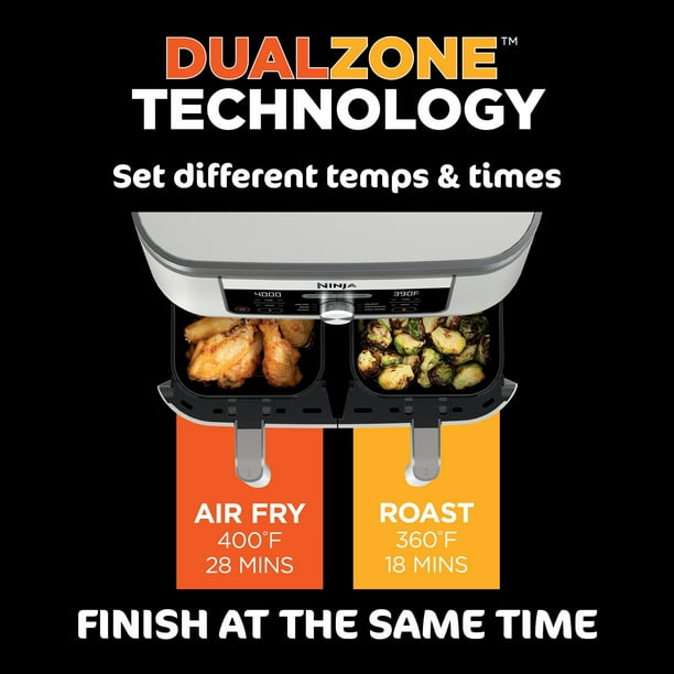 Niinaページ Ninja Foodi 6-in-1, 8 Quart 2-Basket Air Fryer with DualZone