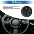 thumbnail image 6 of Unique Bargains Steering Wheel Buttons Replacement for Mini Clubman R55 Cooper 2008-2015 Steering Wheel Control Button Cover No.32309226804/32309287294 Left Side, 6 of 6