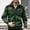 Army Green, variant on Denim Jacket for Men Spring Fall Casual Button Down Stand Collar Open Front Jean Shirt with Pockets Workwear