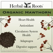 Herbal Roots Organic Hawthorn Berry Capsules | Extra Strength 1,200mg per Serving | 60 Vegan Capsules