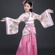 thumbnail image 3 of Traje de bata de seda chino gratis, Kimono para niñas y niños, abanico étnico Vintage tradicional de China, traje de baile de coro de estudiantes Hanfu, 3 of 5