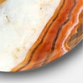 thumbnail image 3 of Colorful Stone Stripes' Oversized Modern Metal Clock, 3 of 3