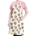 thumbnail image 5 of White Cow Engineer Pattern Apron-Garden Aprons for Women with Pockets-Cotton Linen Waterproof Kitchen Cooking Gardening Aprons Adjustable for Kitchen,Cooking,BBQ and Salon 33x27 Inch, 5 of 7
