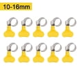 thumbnail image 1 of Hand Wriggle Adjustable Hose Clamp Reusable Secure Gas Pipes Set Includes Handsome Appearance Shock Resistance 10Pcs 10-16mm, 1 of 9