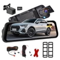thumbnail image 1 of PHILIPS Retrovisor con Camara, Dash CAM para Auto Frontal y Trasera con WiFi 4K+2K, 9.66" DashCam Espejo Pantalla Táctil con Función Visión Nocturna HD,Imagen Reversa, 32GB Card, 1 of 5