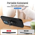 thumbnail image 4 of Funda para iPhone SE 2020/7/8/6 Nuevo Diseño con Anillo Giratorio de 360 Grados Funda Protectora a Prueba de Golpes Doble Capa TPU y Funda Protectora de PC Compatible,Negro, 4 of 5