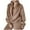 Khaki, variant on Track Suits for Women Set Lapel Collar Half Zip Sweatshirt and Jogger Sweatpants 2 Piece Matching Sweatsuit Lounge Set