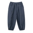 thumbnail image 2 of Hvobtty Toddler Sports Long Pants, Toddler Fall Pants, Children's Solid Color Outdoor Leisure Sports Elastic Leggings and Full Length Pants for Kids Blue 6-7 Years, 2 of 5