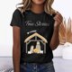 thumbnail image 2 of Gibobby Playera de Manga Corta Casual Suave Camiseta gráfica para mujer, divertida camiseta manga corta con cuello redondo para ver películas, blusa(Negro,M), 2 of 4