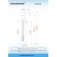 thumbnail image 4 of Woodbridge Contemporary Single Handle Floor Mount Freestanding Tub Filler Faucet with Hand shower in Brushed Gold Finish, 4 of 5