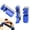 Blue, variant on Tall Stair Gauges for Framing Square with Holder & Carabiner – Aluminum Stair Stringer Layout Tool, Guide for Circular Saw and Rafter Layout