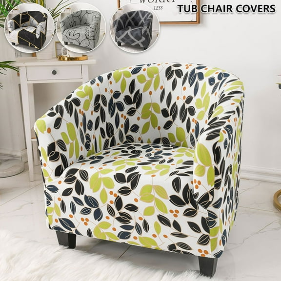 Duety Tub Chair Covers for Armchairs, Tub Sofa Slipcover Polyester Fiber Club Chair Slipcover Stretch Armchair Slipcover Removable Washable Sofa Couch Cover for Dining Living Room Office Reception