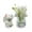 White, variant on Ornaments, Tyeign Set of 2 Cute Bunnies And Peach in Vase Car Rearview Ornament Fun Ornament Kawaii Car Interior Accessories for Women Ornament Stand Shelf Decor Aesthetic