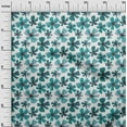 thumbnail image 3 of oneOone Viscose Chiffon Dusty Teal Green Fabric Florals Fabric For Sewing Printed Craft Fabric By The Yard 42 Inch Wide, 3 of 6