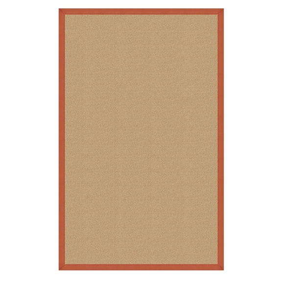Linon Athena AT0210 Rug 9' 10" x 13' Sisal and Burnt Orange Rectangle