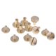 thumbnail image 4 of 6pcs Remache para Clavos Tornillo Sólido Cuero Artesanal Bolso DIY Arte 8 mm Sunnimix Perno de remaches sólido de latón, 4 of 7