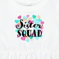 thumbnail image 4 of Inktastic Sister Squad Hearts Girls Baby Dress, 4 of 5