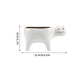 thumbnail image 3 of Cute Shaped Ceramic Planter Pot, for Succulents Cactus Small Plants Home Decor, 3 of 7