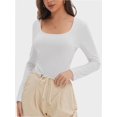 thumbnail image 6 of Womens Long Sleeve Shirts Crop Tops Going Out Basics Tees Clothes, 6 of 6
