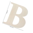 thumbnail image 2 of RENACLIPY Wood Decoration Wooden Letters Light Yellow For Wedding Decor 1Pack, 2 of 8