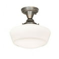 thumbnail image 3 of Meyda Tiffany 219153 Revival Schoolhouse 12" Wide Semi-Flush Ceiling Fixture - Brass, 3 of 5