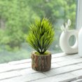 thumbnail image 2 of Fake Plant Plant Realistic: Wooden Pot Artificial Plant Desktop Plant Decoration, 2 of 3