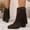 #262-Brown, variant on Roncen Women's Winter Casual Retro Suede Mid-Calf Boots - Solid Color Pointed Toe with Studded Rivets and Fringe Details, Chunky Block Heel Mid Height for Stylish Comfort