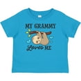 thumbnail image 3 of Inktastic My Grammy Loves Me with Sloth and Hearts Boys or Girls Baby T-Shirt, 3 of 5