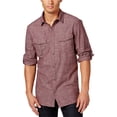 thumbnail image 1 of INC Camisa con botones utilitarios texturizados para hombre, Púrpura, X-Large, 1 of 1