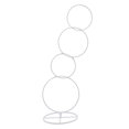 thumbnail image 2 of HOMYL Backdrop Stand Aisle Decor 4 Tiers Metal Circle Wedding Arch Stand with Base White, 2 of 8