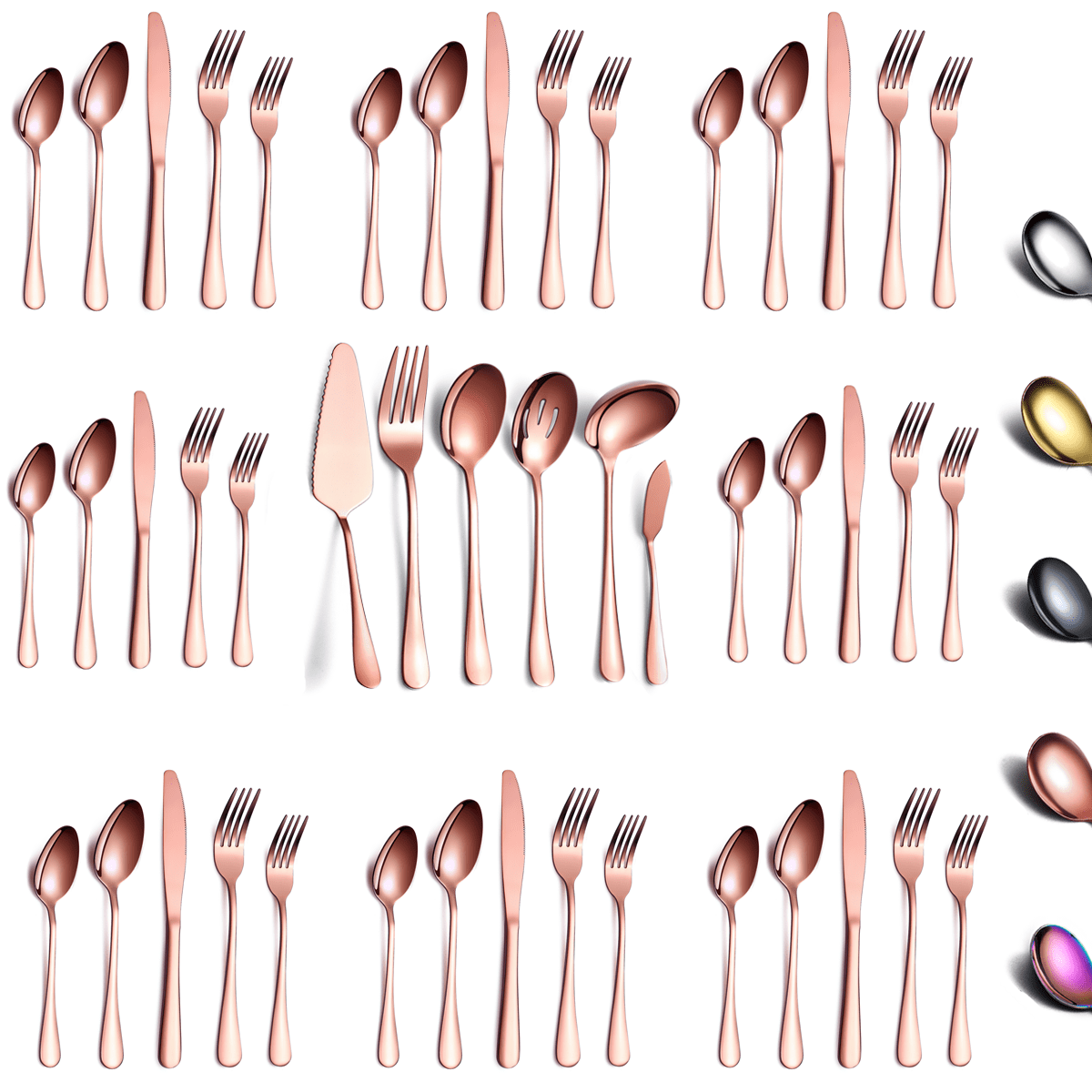 Value Pack Stainless Steel 6, 10 Salad Serving Fork Every Day Mirror Polish Handi-Ware Salad Serving Fork 