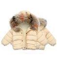 thumbnail image 2 of Edvintorg Baby Boys Winter Down Jackets & Coats Kids Zipper Sport Jackets Fashion Solid Thick Hoodie Pockets Warm Jacket Boy Girls Coat Kids Outerwear 6M-5Y, 2 of 5