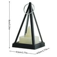 thumbnail image 2 of Oefntac Decorative Candle Decorative Wind Lamp Three-dimensional Triangular Candlestick Electronic Candle LED Party Atmosphere Decorations Props, 2 of 5