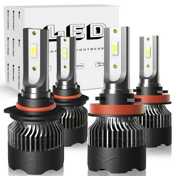 Xenon White LED Headlight Bulbs Kit High & Low Beam for 2016-2019 Mazda CX-3