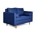 thumbnail image 4 of Sofá Love Seat 2 Plazas De Lino Azul Modelo Fallon Makora, 4 of 7