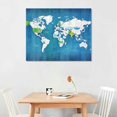 thumbnail image 3 of ONETECH World Map Pictures Canvas Wall Art for Living Room Bedroom or Bathroom Wall Decor,Wall Map Wall Art Print Paitnings for Home Decor,World Map Waterproof&nbsp;Stretched Ready to Hang, 3 of 5