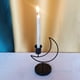 thumbnail image 2 of Candebro de candebro con forma cónica de hierro, soporte decorativo de una Negro Zulema Porta vela, 2 of 8