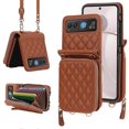thumbnail image 1 of Rhombic Texture Card Bag Case For Motorola Razr 40, 1 of 3
