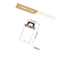 thumbnail image 2 of Minkissy Tea Coffee Sugar Canisters Glass with Wood Handle Lid 1Set, 2 of 8