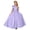 Purple, variant on Dvprdro Girls Summer Dresses High Waist A-line Swing Dress One-Shoulder Short Sleeve Solid Color Ankle Length Casual Party Daily Wear