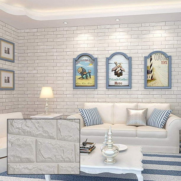 95packs Fairyhouse Brick 3d Wall Panels Peel And Stick Walmart Com Walmart Com