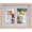 Natural Wood, variant on Collage Picture Frame, Double 4x6 Picture Frame with Mat, Fits 8x10 or Two 4x6 Photos, Tempered Glass, for Tabletop or Wall Mount-Classic Black