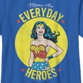 thumbnail image 2 of Boy's Wonder Woman Moms Are Everyday Heroes  Graphic Tee Royal Blue X Small, 2 of 5