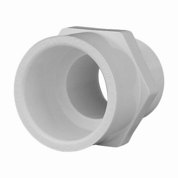 Charlotte Pipe Adapter 3/4 " Mpt 3/4 " Pvc Schedule 40 Case of 25