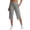 Light Gray #003, variant on Womens Capri Pants with Pockets Straight Leg Yoga Leggings Mid-Calf Workout Summer Capris, 2XL