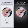 thumbnail image 3 of HemaKayy 2 Pack Plug-in LED Night Light, Plug-In, Dusk To Dawn Sensor, Warm White, Compact, Ambient Lighting, LED Lights for Bathroom, Hallway, Bedroom, Living Room - Unique Marble Texture, 3 of 9