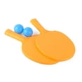 thumbnail image 1 of Table Tennis Racket Plastic Children Practice Training Pats Ping Pong Racket With 2 Balls For Kids Children Family Friends Yellow, 1 of 5