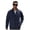 Navy Blue, variant on Men's Full Zip Jacket, Lightweight Warm Knit Sweater Coat, Long Sleeve Sweater Fleece Zip Up Speckled Jacket with Pockets