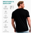 thumbnail image 3 of Merino.tech Men's Short Sleeve T-Shirt - 𝗟𝗶𝗴𝗵𝘁𝘄𝗲𝗶𝗴𝗵𝘁 Merino Wool Tee, Heathered Black - S, 3 of 9